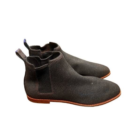 Rothy’s The Merino Square‎ Toe Chelsea Boot In Coco Brown Size 8.5 - Picture 3 of 8
